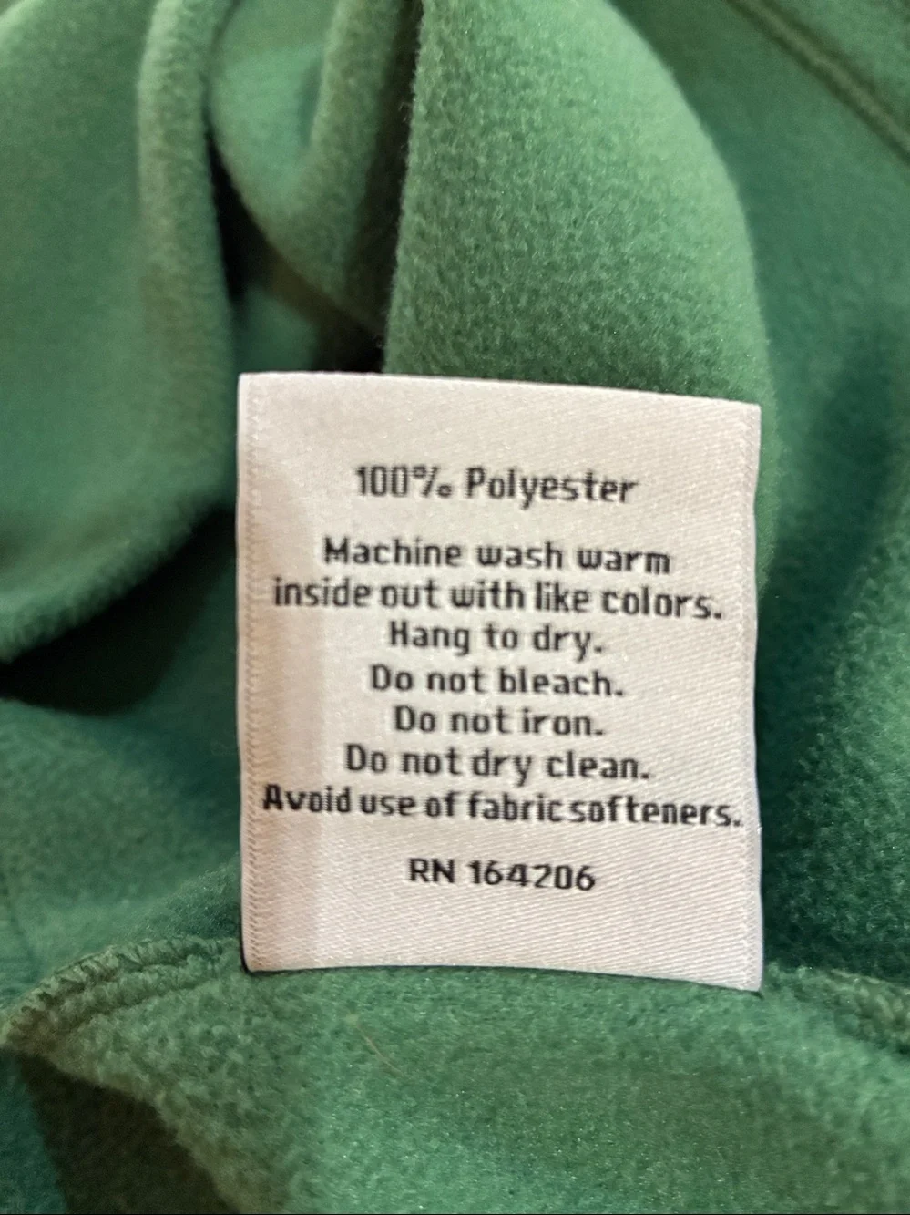 Dudley Stephens Jellybean Green Turtleneck Fleece Pullover, XL - Picture 7 of 7